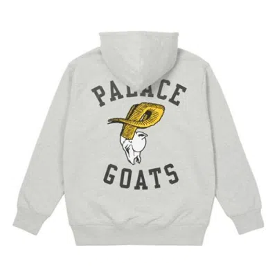 Palace Ss22 Goats Hoodie 'grey' In Gray