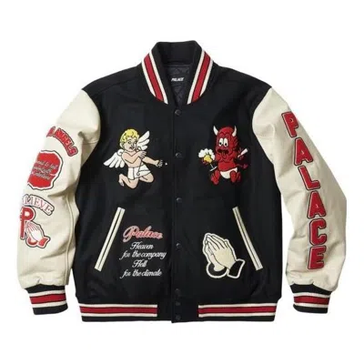 Palace Ss23 Logo Winter Jacket 'white' In Multi