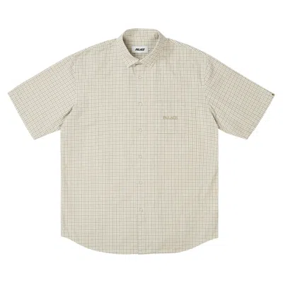Pre-owned Palace Standard Check Shirt 'tan' | Men's Size S In Brown