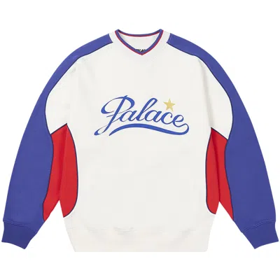Pre-owned Palace Star Script Crew 'white'