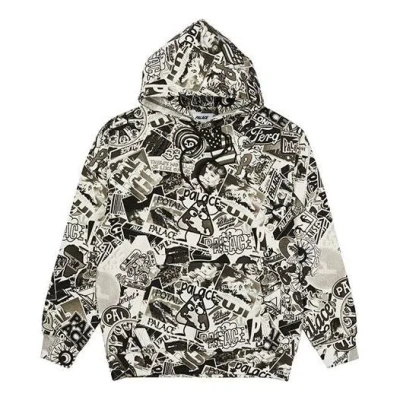 Palace Sticker Pack Hoodie 'black' In Multi