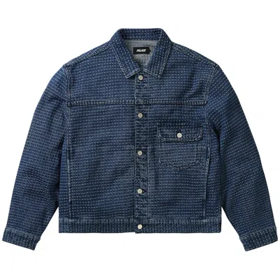 Pre-owned Palace Stitch Denim Jacket Mid 'indigo' | Blue | Men's Size M