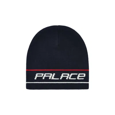Pre-owned Palace Stripe Nein Cuff Beanie 'navy' | Blue | Men's Size Onesize