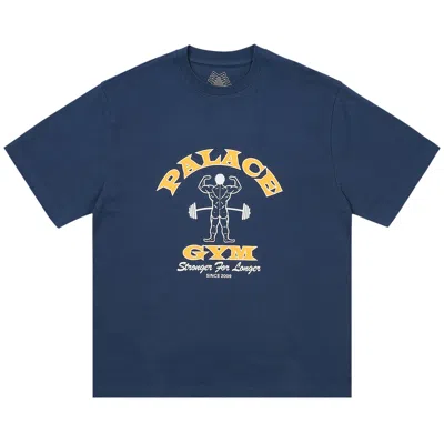 Pre-owned Palace Stronger For Longer T-shirt 'navy' | Blue | Men's Size M