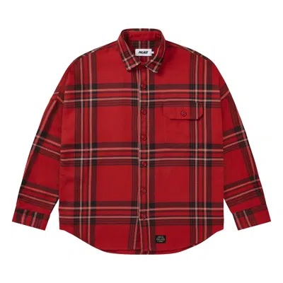 Pre-owned Palace Surplus Flannel Shirt 'red' | Men's Size L