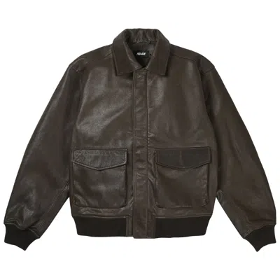 Pre-owned Palace Susanoo Leather Flight Jacket 'brown' | Men's Size L