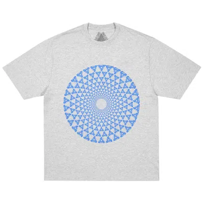 Pre-owned Palace Swirly T-shirt 'grey Marl' | Men's Size M In Gray