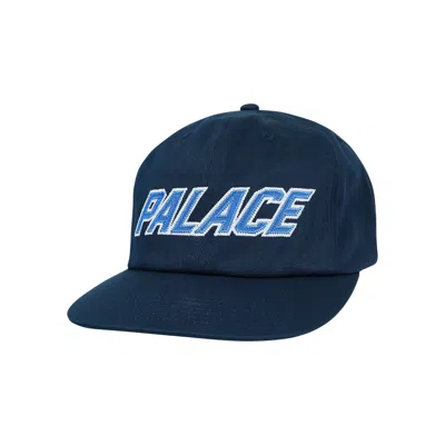 Pre-owned Palace Tackle Twill Font Pal Hat 'navy' | Blue | Men's Size Onesize