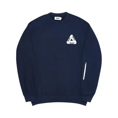 Pre-owned Palace Techie Ferg Crew 'navy' | Blue | Men's Size L