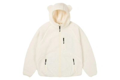 Pre-owned Palace Teddy Fleece Jacket Soft White