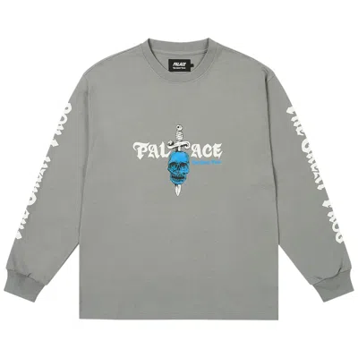 Pre-owned Palace Tgf Long-sleeve 'grey' | Men's Size M In Gray
