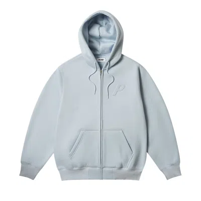 Pre-owned Palace Thermal Embossed P3 Zip Hood 'faint Blue' | Men's Size Xl