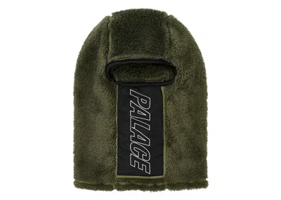 Pre-owned Palace Thermalite Fleece Balaclava In The Deep Green
