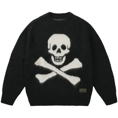 Pre-owned Palace Too Hairy Flag Knit 'pirate' | Black | Men's Size L