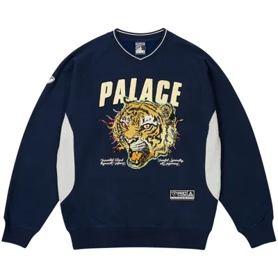 Pre-owned Palace Tora Tora Crew 'navy' | Blue | Men's Size L
