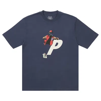 Pre-owned Palace Transparency T-shirt 'navy' In Blue