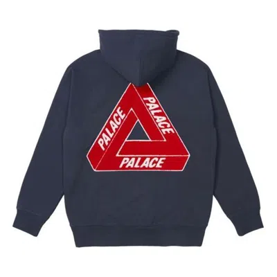 Palace Tri-chenille Hoodie 'navy' In Blue