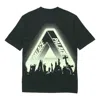 Palace Tri-cult Tee Limited Triangle Printing Short Sleeve Unisex Black In Black