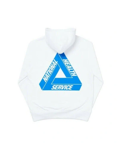 Pre-owned Palace Tri-donator Nhs Hoodie White - Size: Large - Brand Deadstock Hood