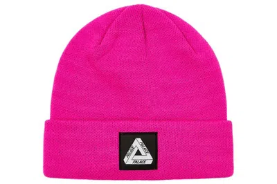 Pre-owned Palace Tri-ferg Patch Beanie (ss23) Pink