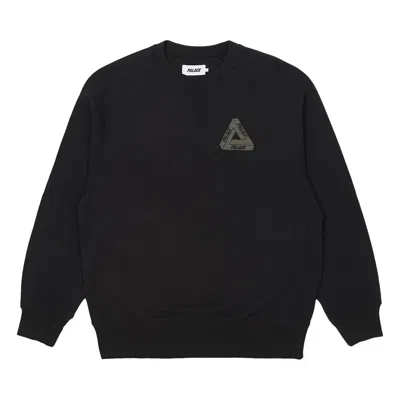 Pre-owned Palace Tri-ferg Slub Crew 'black'