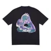 Palace Tri-gaine T-shirt Black Transparent Character Logo Printing Short Sleeve Unisex