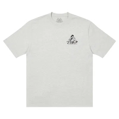 Pre-owned Palace Tri-heads T-shirt 'grey Marl'