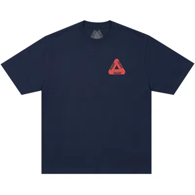 Pre-owned Palace Tri Lingual T-shirt 'navy' | Blue | Men's Size L
