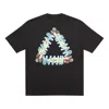 Palace Tri-pumping Pattern Printing Short Sleeve Unisex Black In Black