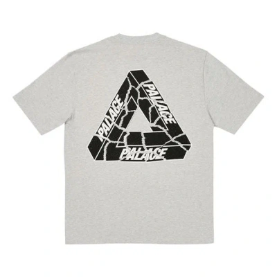 Palace Tri-ripped T-shirt 'grey Marl' In White