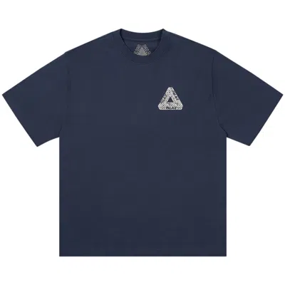Pre-owned Palace Tri Slip T-shirt 'navy' | Blue | Men's Size L