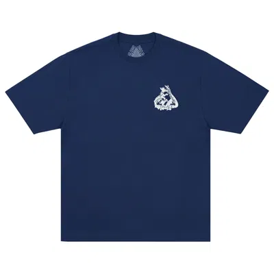 Pre-owned Palace Tri Sorcery T-shirt 'navy' | Blue | Men's Size S