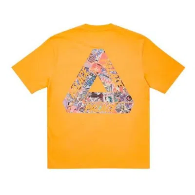 Palace Tri-sticker Pack T-shirt 'light Orange' In Yellow