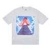 Palace Tri-ternity T-shirt Red Triangle Short Sleeve Unisex Gray In Black