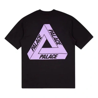 Palace Tri-to-help Limited Purple Triangle Short Sleeve Unisex Purple In Black