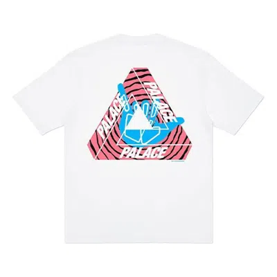 Palace Tri-zooted Shakka Round Neck Short Sleeve Unisex White