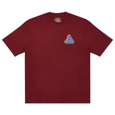 Pre-owned Palace Tri-ferg Colour Blur T-shirt 'burgundy' | Red | Men's Size M