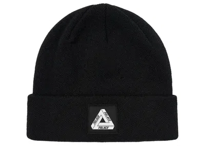 Pre-owned Palace Triferg Patch Beanie (ss23) In Black