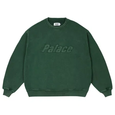 Pre-owned Palace Triple Stitch Crew 'pigment Green' | Men's Size Xl