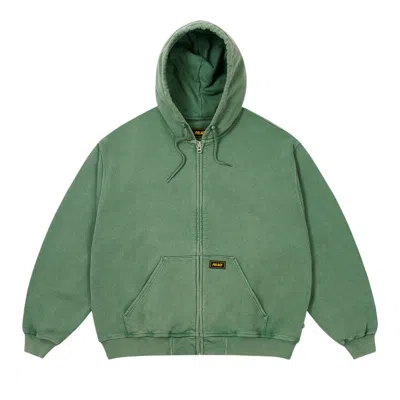 Pre-owned Palace Triple Stitch Zip Hood 'pigment Green' | Men's Size M