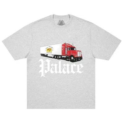 Pre-owned Palace Truck Off T-shirt 'grey Marl' | Men's Size M In Gray