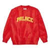 Palace Try-dye Tie Dye Round Neck Alphabet Sports Red