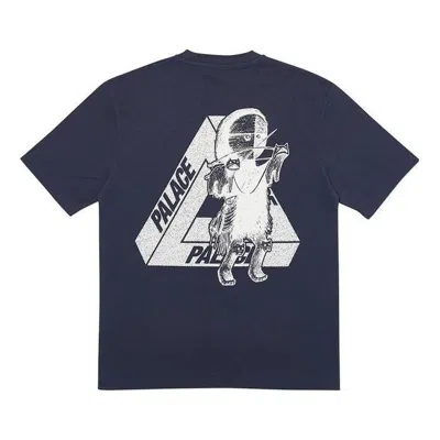Palace U Figure T-shirt 'navy' In Blue