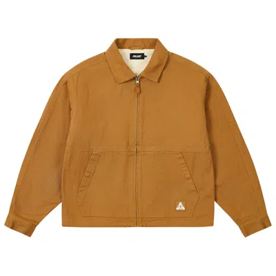 Pre-owned Palace Utility Fleece Jacket 'brown' | Men's Size L