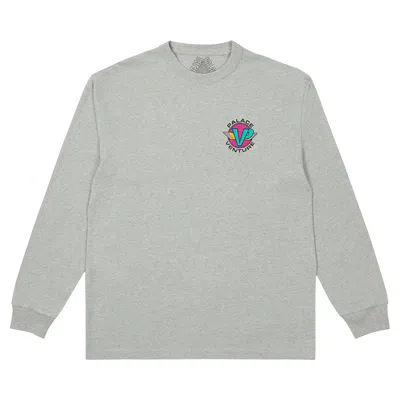 Pre-owned Palace Venture Long-sleeve 'grey Marl'