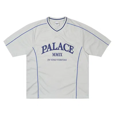 Pre-owned Palace Veritas Mesh Jersey 'concrete Grey' | Men's Size L In Gray