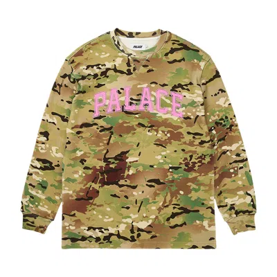 Pre-owned Palace Waffle Long-sleeve 'camo' In Multi-color