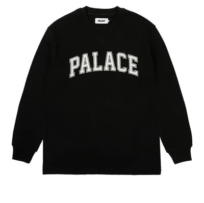 Palace Waffle Long-sleeve T-shirt 'black'