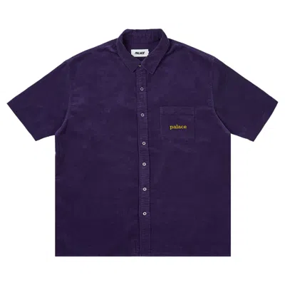 Pre-owned Palace Washed Cord Shirt 'purple' | Men's Size Xl