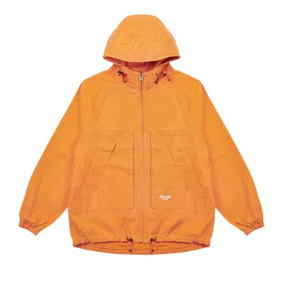 Pre-owned Palace Washed Cotton Hooded Jacket 'orange'